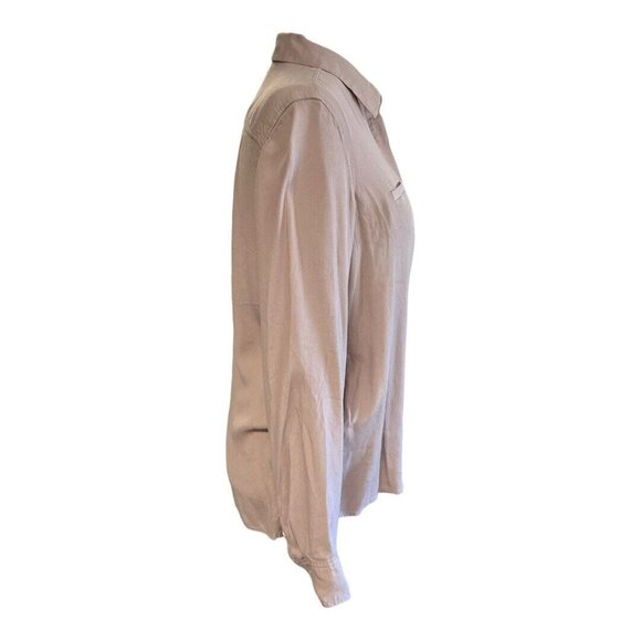 A|X Armani Exchange Womens Button Up Shirt~Size S~Pale Pink/Purple ~ L8 21 - Picture 3 of 9